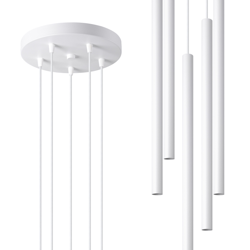 Hängeleuchte an Schnur PASTELO 5xG9/8W/230V weiß