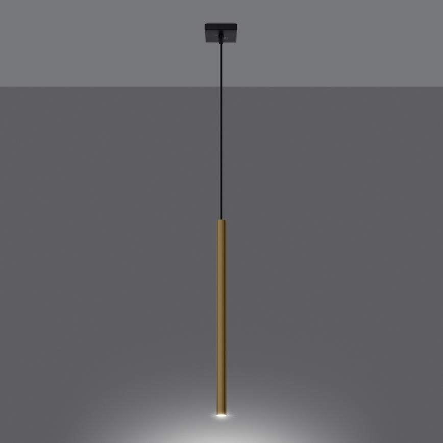 Hängeleuchte an Schnur PASTELO 1xG9/8W/230V golden