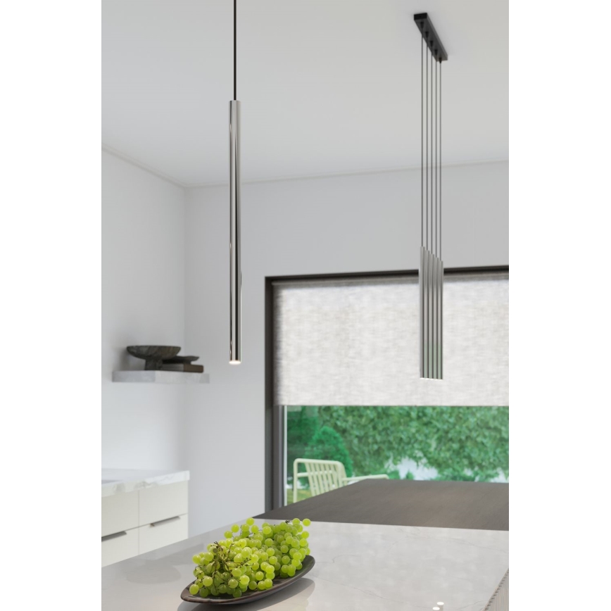 Hängeleuchte PASTELO 1xG9/8W/230V glänzendes Chrom