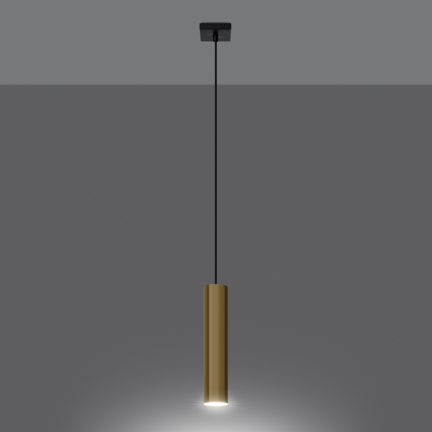 Hängeleuchte an Schnur LAGOS 1xGU10/10W/230V golden