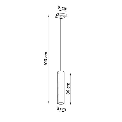 Hängeleuchte LAGOS 1xGU10/10W/230V glänzendes Chrom
