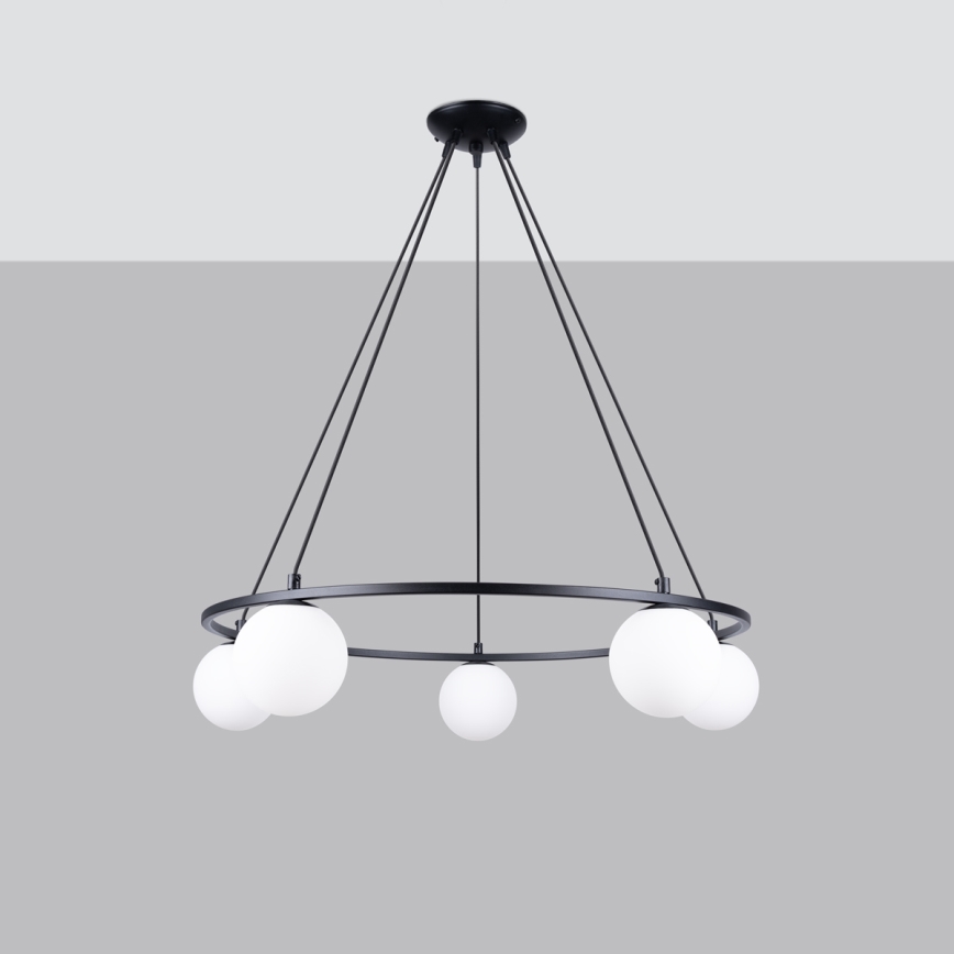 Hängeleuchte an Schnur YOLI 5xG9/8W/230V schwarz