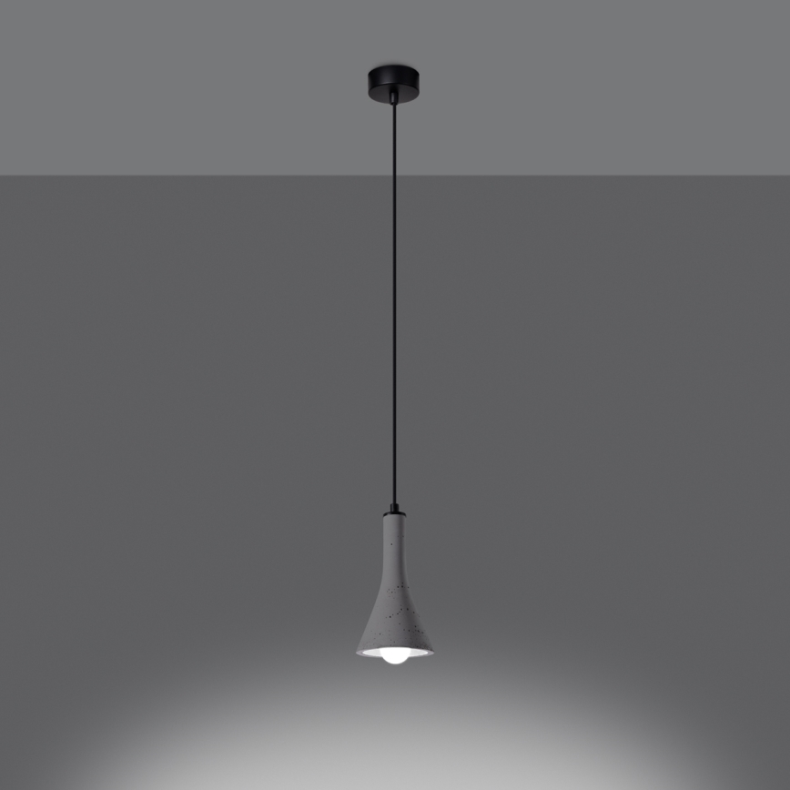 Hängeleuchte an Schnur REA 1xE14/12W/230V Beton