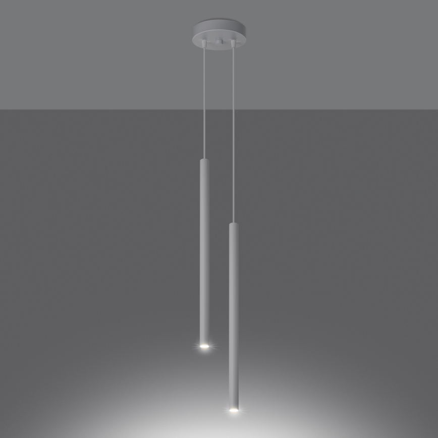 Hängeleuchte an Schnur PASTELO 2xG9/8W/230V weiß