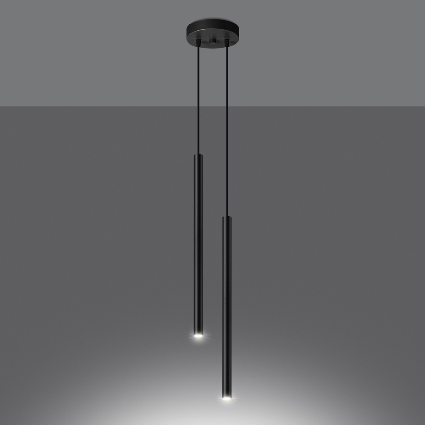 Hängeleuchte an Schnur PASTELO 2xG9/8W/230V schwarz