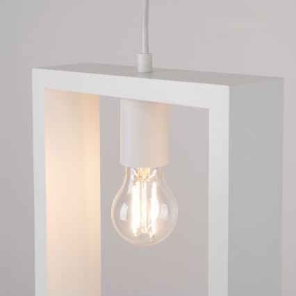 Hängeleuchte ARIES 1xE27/15W/230V Buche/weiß