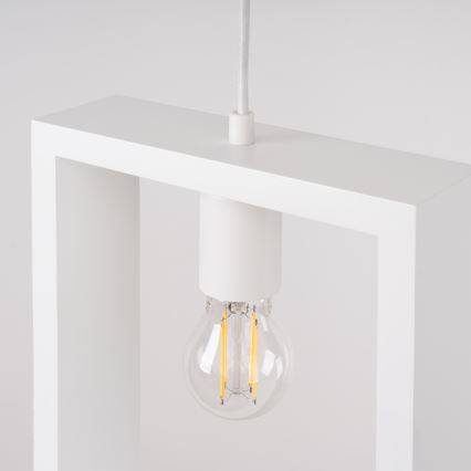 Hängeleuchte ARIES 1xE27/15W/230V Buche/weiß