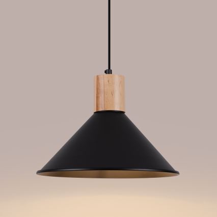 Hängeleuchte JAGA 1xE27/15W/230V d 30 cm schwarz