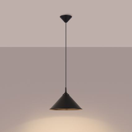 Hängeleuchte ZUMA 1xE27/15W/230V d 30 cm schwarz