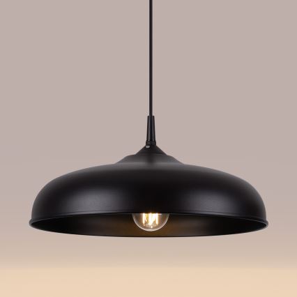 Hängeleuchte GINA 1xE27/15W/230V d 38 cm schwarz