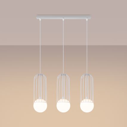 Hängeleuchte an Schnur BRINA 3xG9/8W/230V weiß