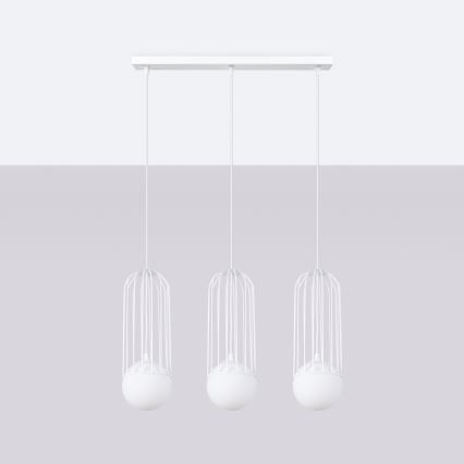 Hängeleuchte an Schnur BRINA 3xG9/8W/230V weiß