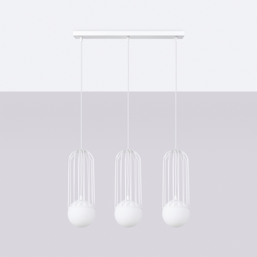 Hängeleuchte an Schnur BRINA 3xG9/8W/230V weiß