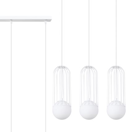 Hängeleuchte an Schnur BRINA 3xG9/8W/230V weiß