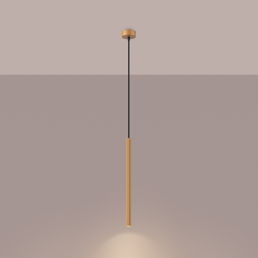 Hängeleuchte an Schnur ARCHE 1xG9/8W/230V golden