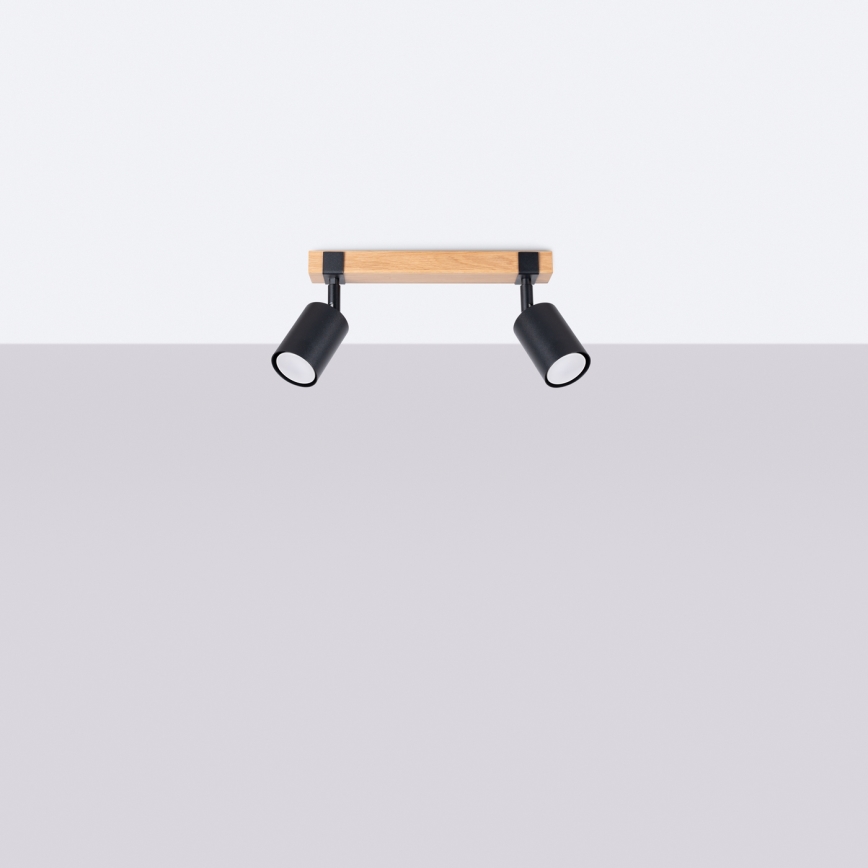 Strahler FAGER 2xGU10/10W/230V schwarz