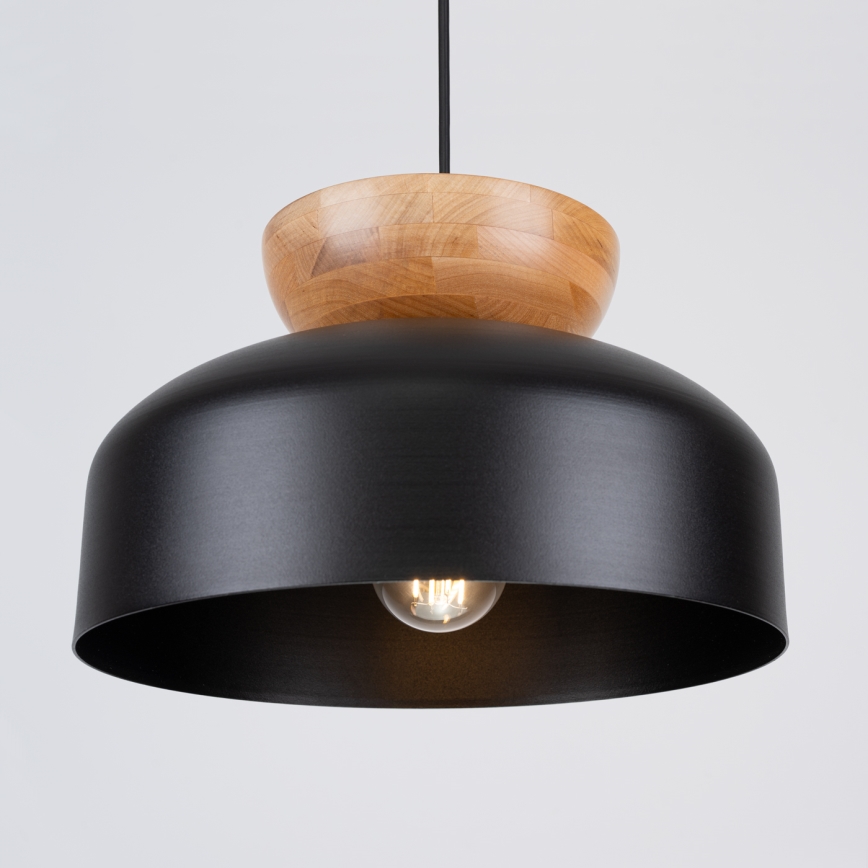 Hängeleuchte MARION 1xE27/15W/230V d 29,5 cm schwarz