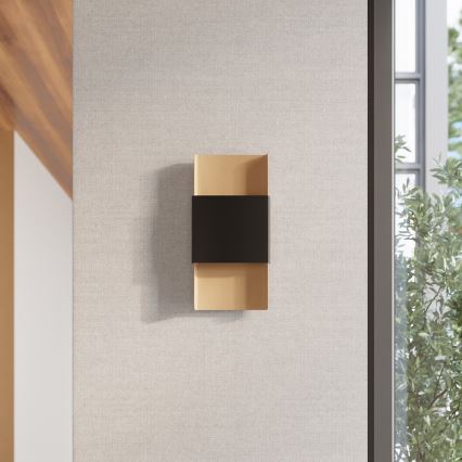 Wandleuchte DURLIN 2xG9/8W/230V golden/schwarz