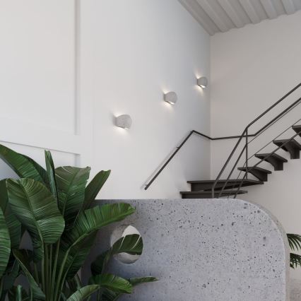 Wandleuchte GLOBE 2xG9/8W/230V Beton/Grau