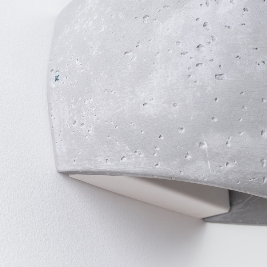 Wandleuchte GLOBE 2xG9/8W/230V Beton/Grau