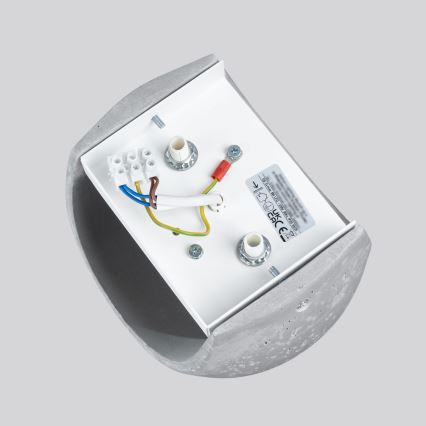 Wandleuchte GLOBE 2xG9/8W/230V Beton/Grau