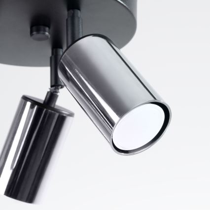 Strahler WINX 3xGU10/10W/230V schwarz/glänzendes Chrom