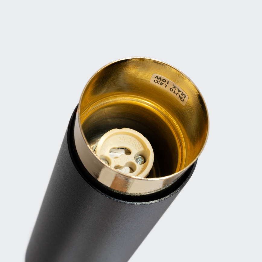 Strahler NERO 1xGU10/10W/230V 22,5 cm schwarz/golden