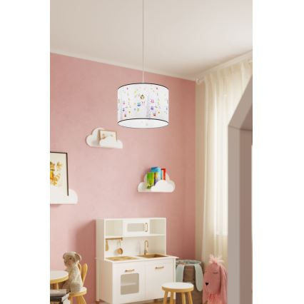 Kinder-Hängeleuchte OWLS 1xE27/15W/230V d 40 cm Eulen