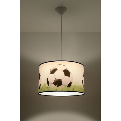 Kinder-Hängeleuchte FOOTBALL 1xE27/15W/230V d 40 cm Fußball