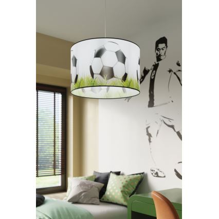 Kinder-Hängeleuchte FOOTBALL 1xE27/15W/230V d 40 cm Fußball