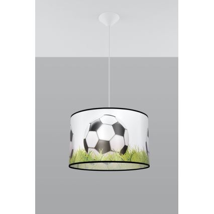 Kinder-Hängeleuchte FOOTBALL 1xE27/15W/230V d 40 cm Fußball