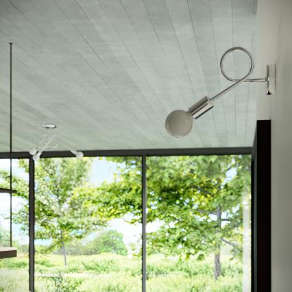 Anbauleuchte LOOP 3xE27/15W/230V glänzendes Chrom