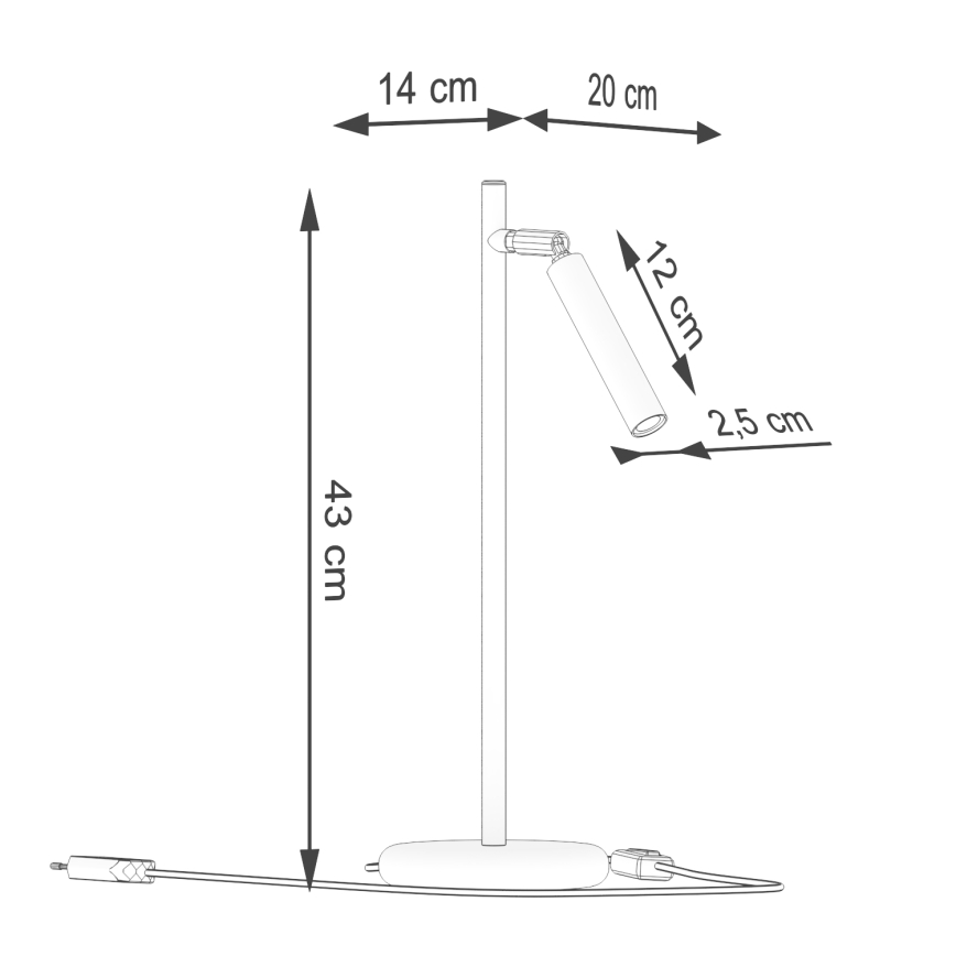 Tischleuchte PASTELO 1xG9/8W/230V weiß