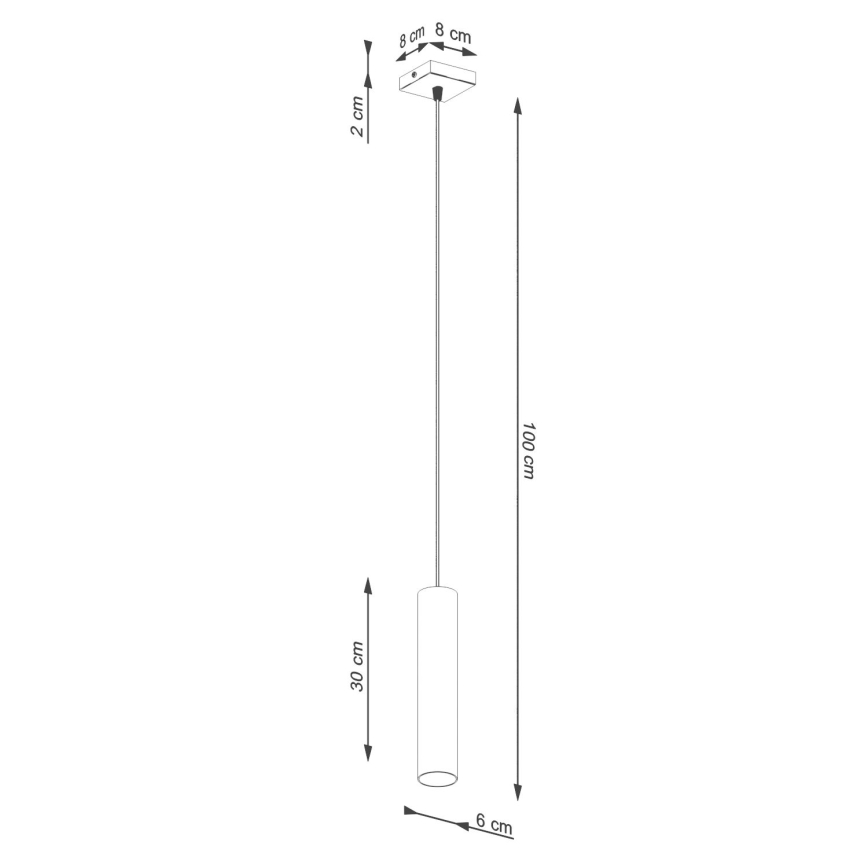 Hängeleuchte LAGOS 1xGU10/10W/230V cremefarben