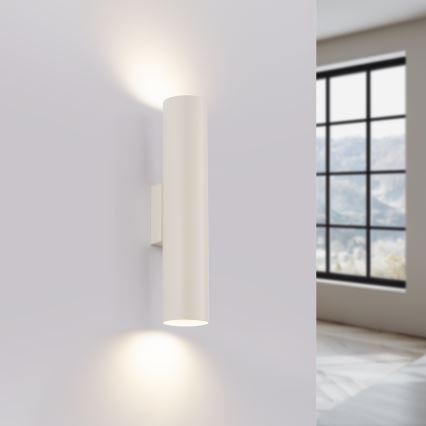 Wandleuchte LAGOS 2xGU10/10W/230V cremefarben