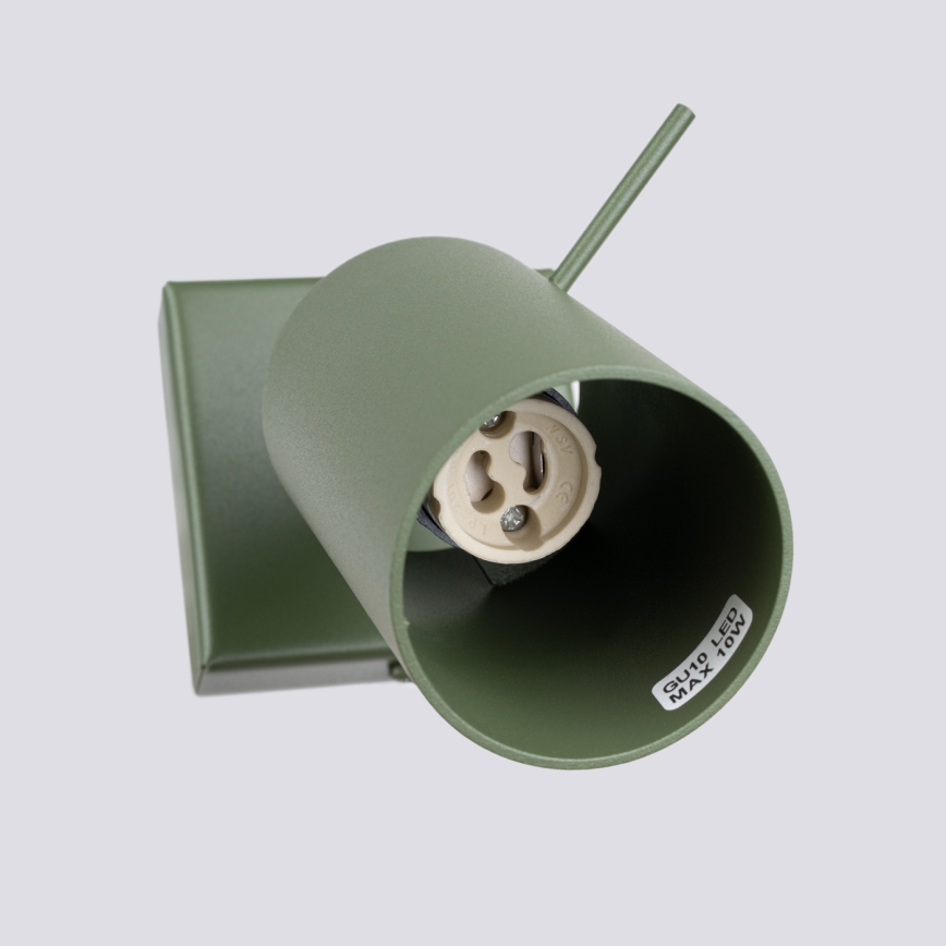 Wandstrahler RING 1xGU10/10W/230V grün
