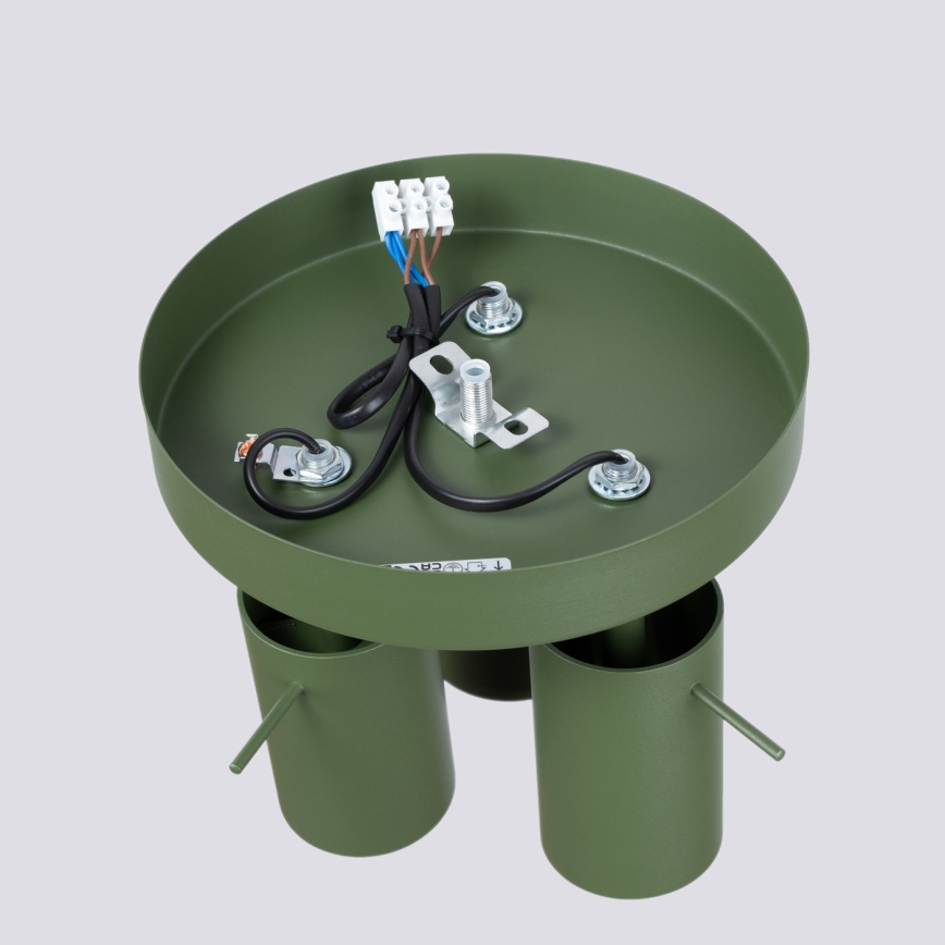 Strahler RING 3xGU10/10W/230V grün