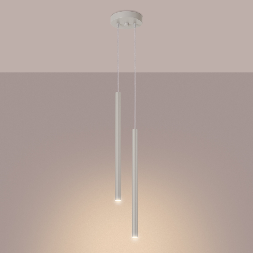 Hängeleuchte PASTELO 2xG9/8W/230V cremefarben