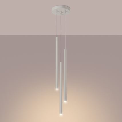 Hängeleuchte PASTELO 3xG9/8W/230V cremefarben