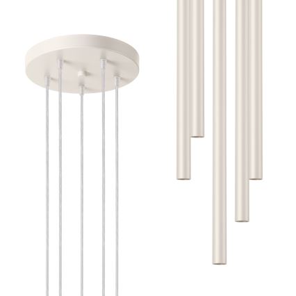 Hängeleuchte PASTELO 5xG9/8W/230V cremefarben