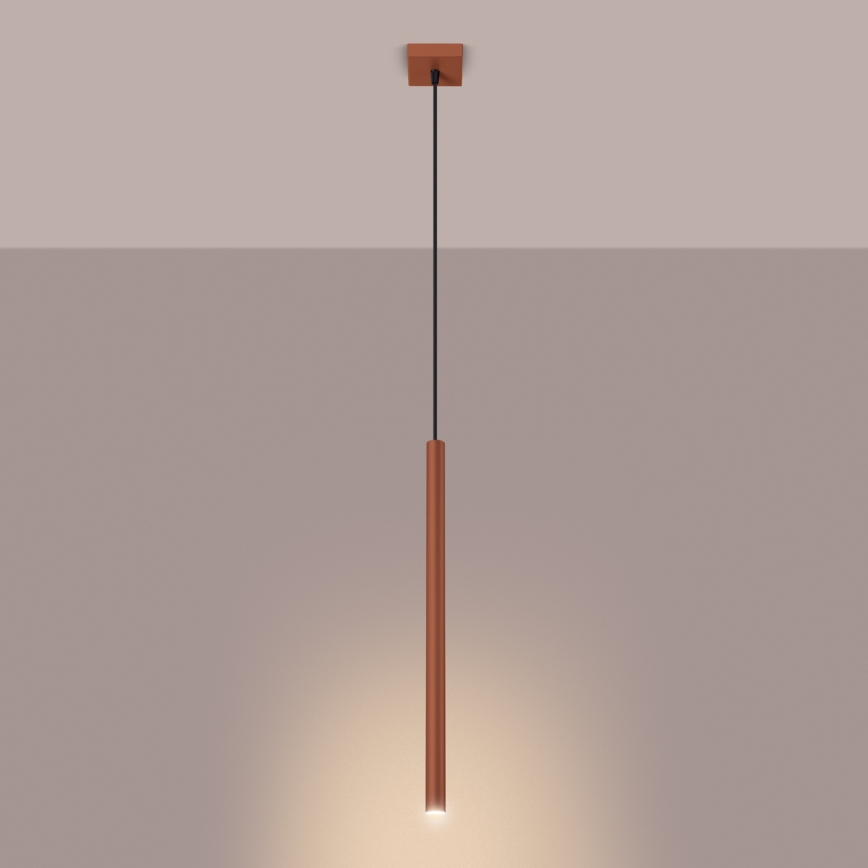 Hängeleuchte PASTELO 1xG9/8W/230V rot