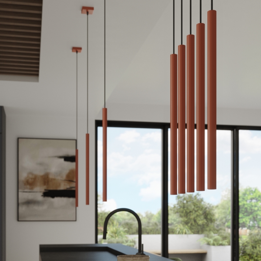 Hängeleuchte PASTELO 1xG9/8W/230V rot