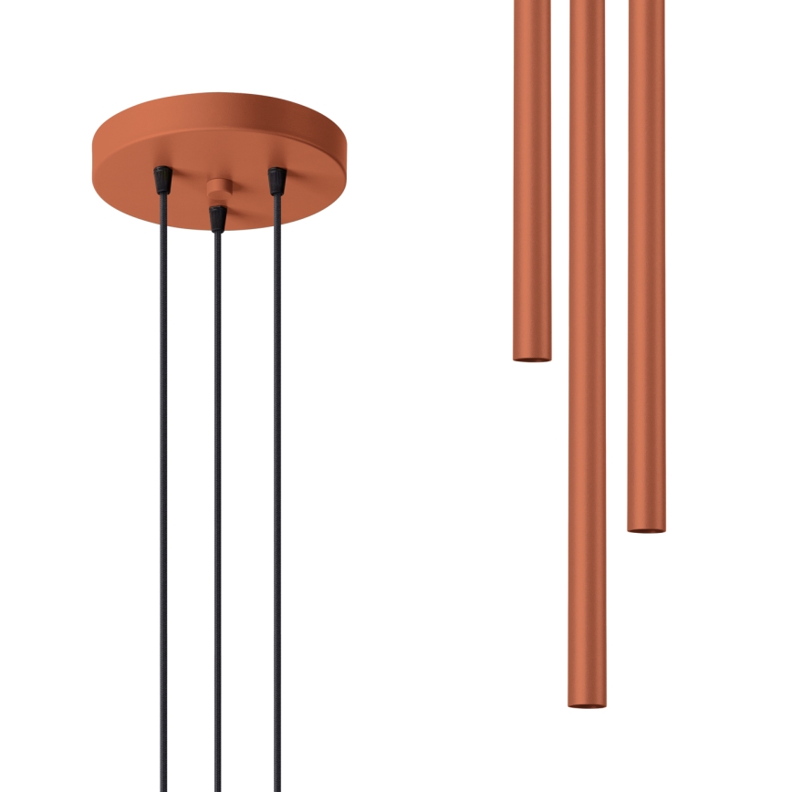 Hängeleuchte PASTELO 3xG9/8W/230V rot