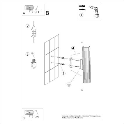 Wandleuchte KARBON 2xGU10/10W/230V weiß