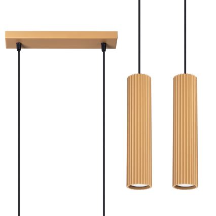 Hängeleuchte KARBON 2xGU10/10W/230V golden