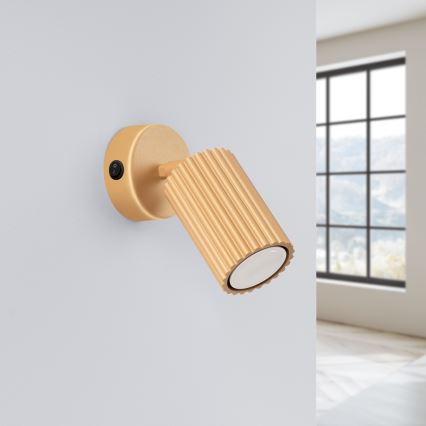 Wandstrahler KARBON 1xGU10/10W/230V golden