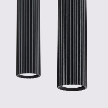 Hängeleuchte KARBON 2xGU10/10W/230V schwarz