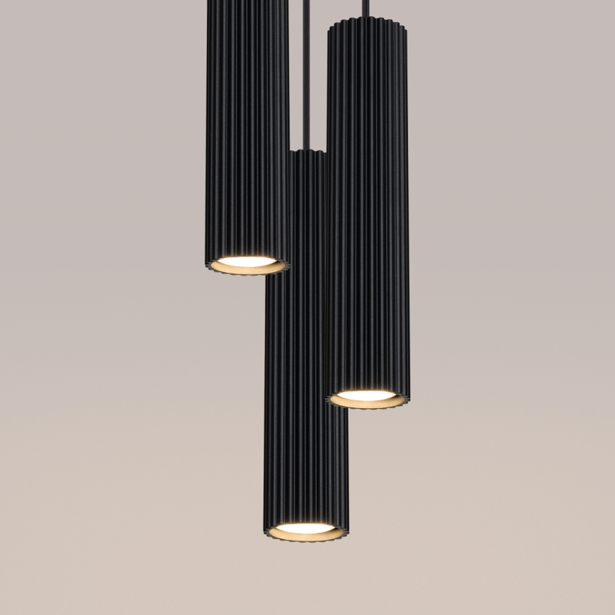 Hängeleuchte KARBON 3xGU10/10W/230V schwarz