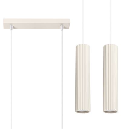 Hängeleuchte KARBON 2xGU10/10W/230V cremefarben
