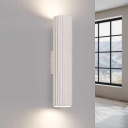Wandleuchte KARBON 2xGU10/10W/230V cremefarben